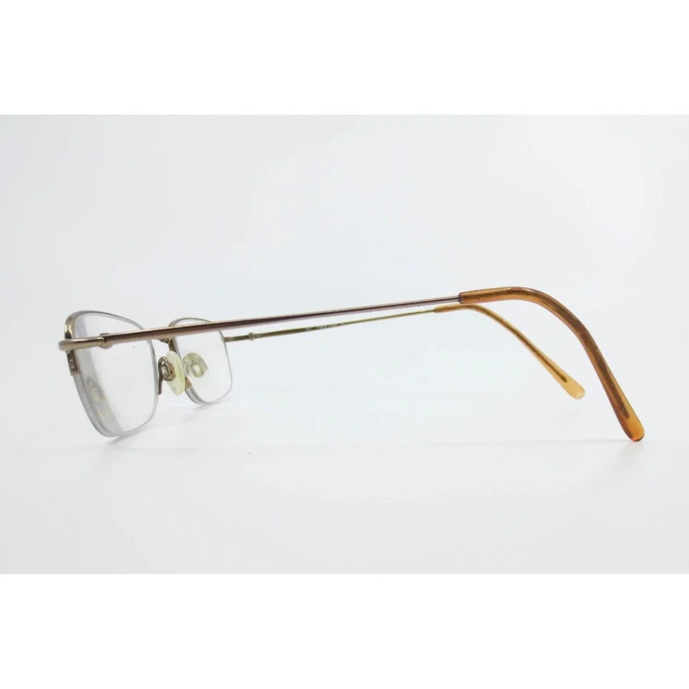 Sandstone T1507 Eyeglasses Bronze Semi-Rimless Rectangular Frames 49-20-140
